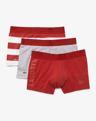 Pack de 3 trunks lisos de algod&oacute;n el&aacute;stico para hombre