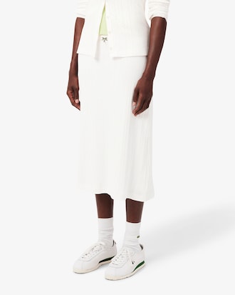 Cotton Midi Skirt