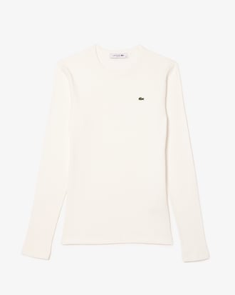 Women's Slim Fit Ribbed Cotton T-Shirt