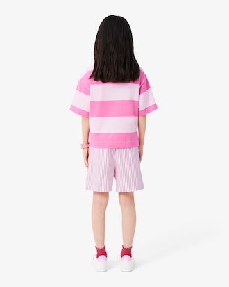 Stretch Oxford Striped Bermuda Shorts