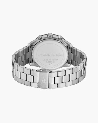 Men's Boston Chrono Watch - Black With Stainless Steel Strap