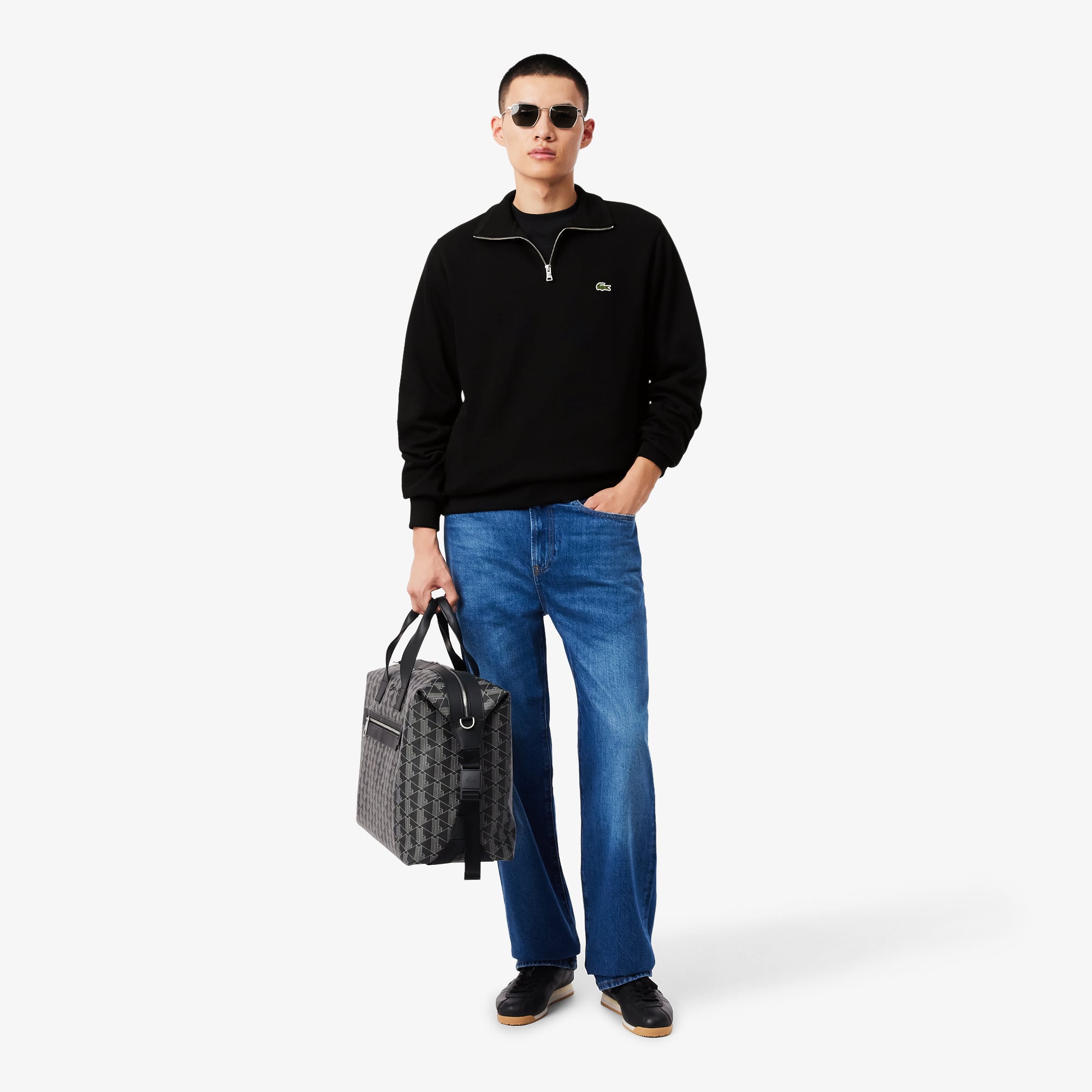 Men's Zip-Up High-Neck Sweatshirt - Sweaters & Sweatshirts - New