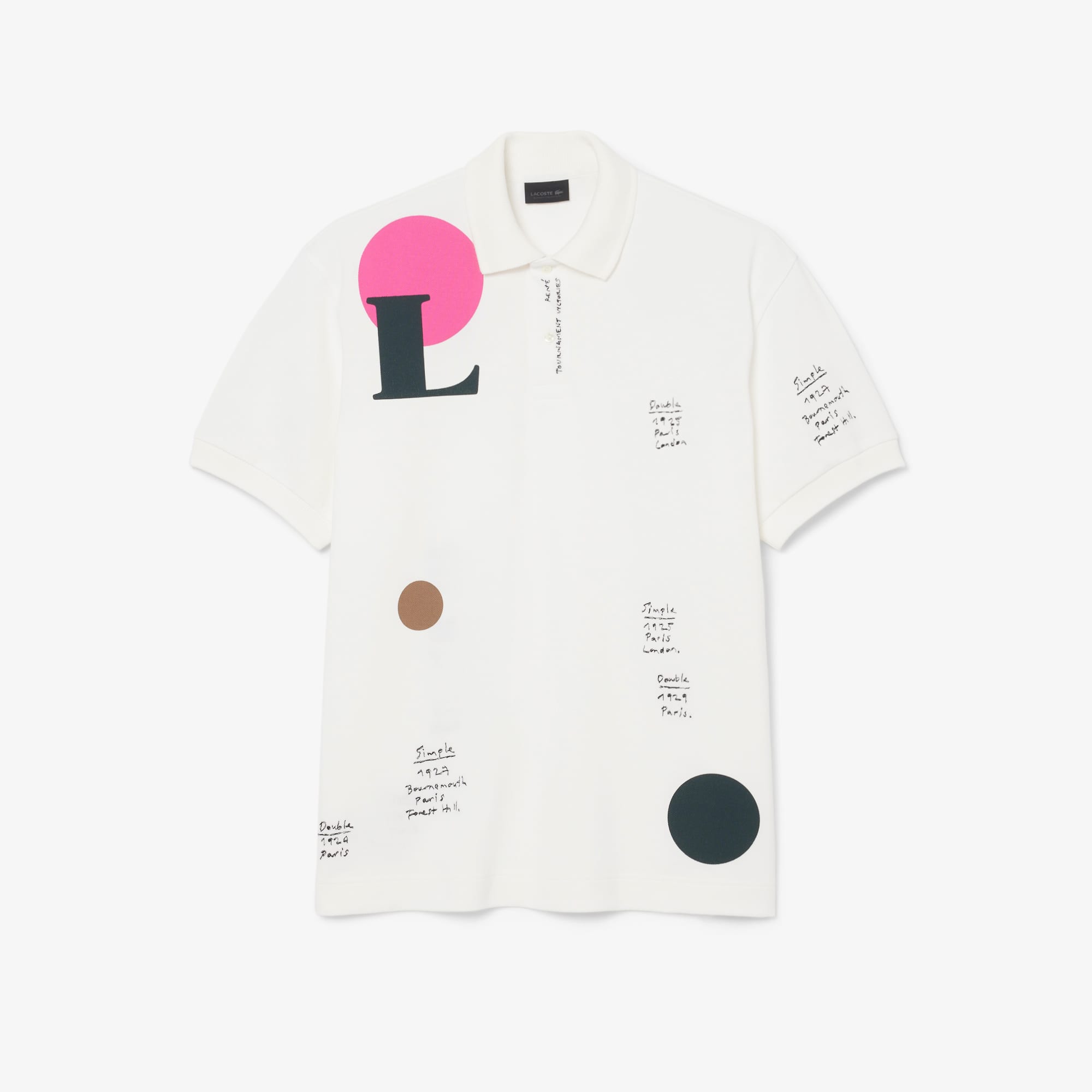 Runway Loose Fit Graphic Piqué Polo Shirt - Polo Shirts - New In