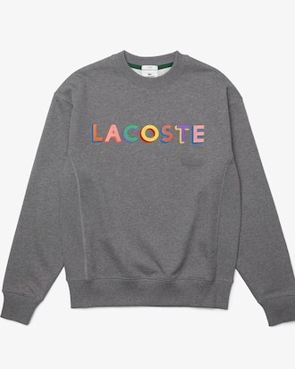 Unisex LIVE Loose Fit Embroidered Fleece Sweatshirt