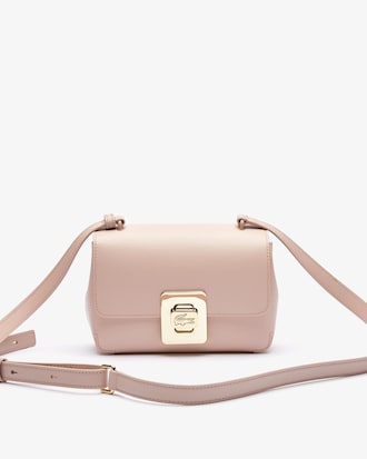 Amelia Engraved Metal Clasp Leather Bag