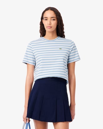 Playera De Maillot De Rayas Femenina