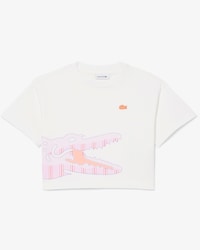 Crocodile Print Cotton T-shirt