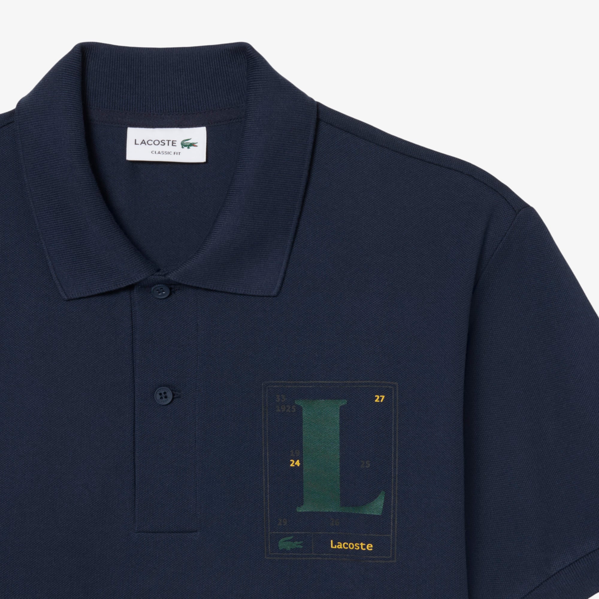 Classic Fit Printed Petit Piqué Polo Shirt