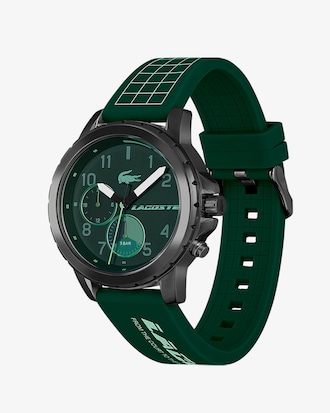 Men&rsquo;s Endurance Multifunctional Green Silicone Watch