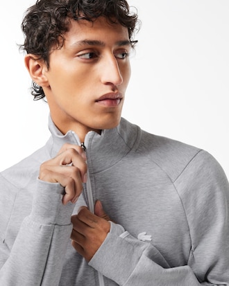 Men's High-Neck Zip-Up Sweatshirt