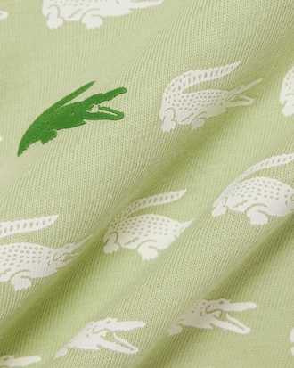 Crocodile Print Cotton T-Shirt