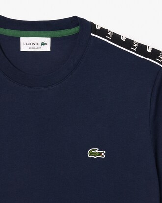 Men's Logo Stripe Cotton T-Shirt