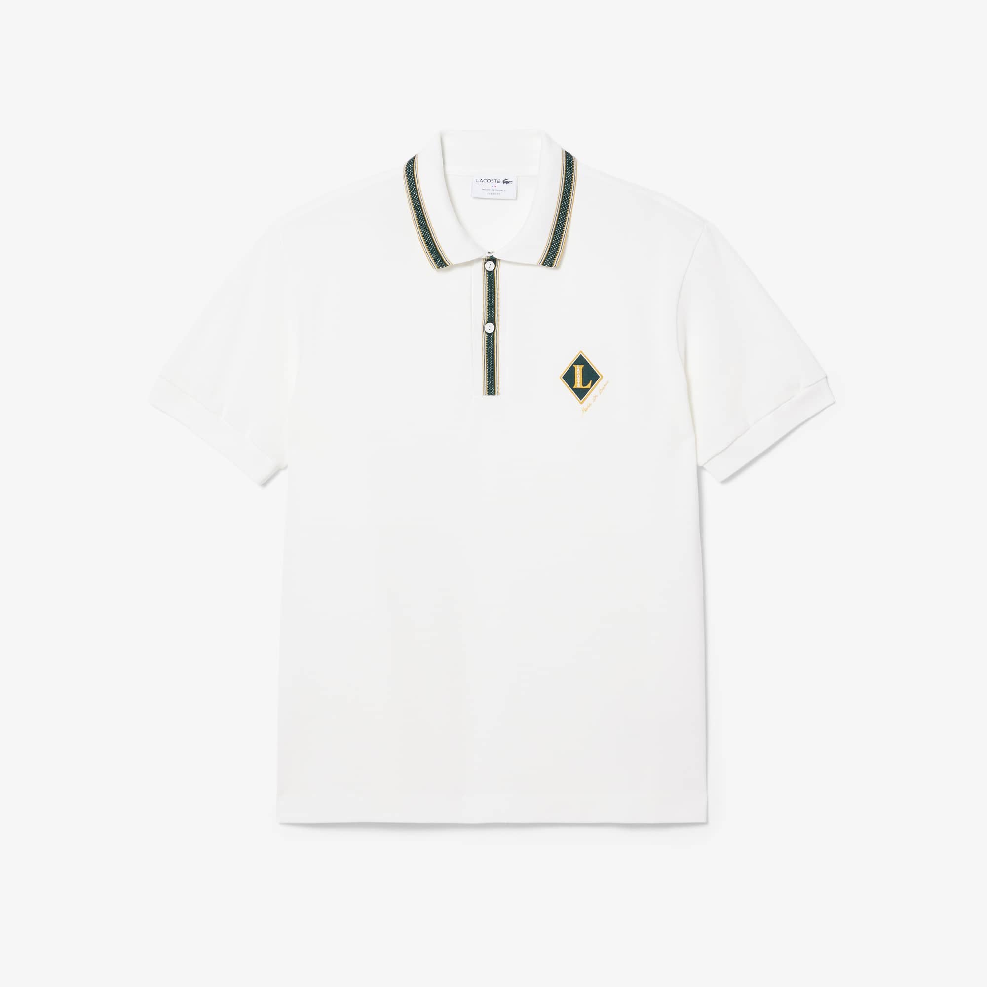 Classic Fit French Made Badge Accent Polo Shirt