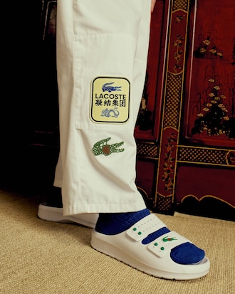 Lacoste x CLOT Men's Serve Strap Slides