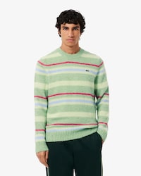 Men's Striped Alpaca Wool Sweater