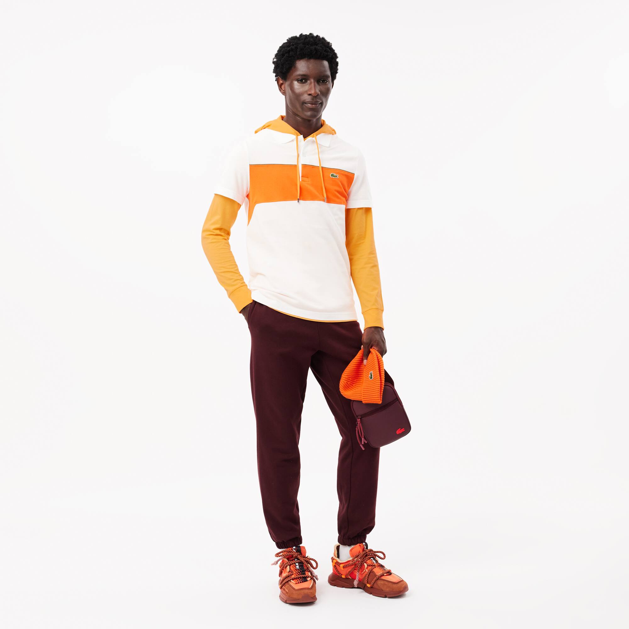 Men's Long Sleeve Hooded T-Shirt - T-shirts - New In 2026 | Lacoste