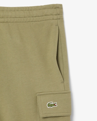 Men's Cotton Fleece Cargo Shorts