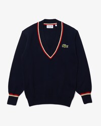 Women&rsquo;s Made In France V-neck Honeycomb Knit Sweater