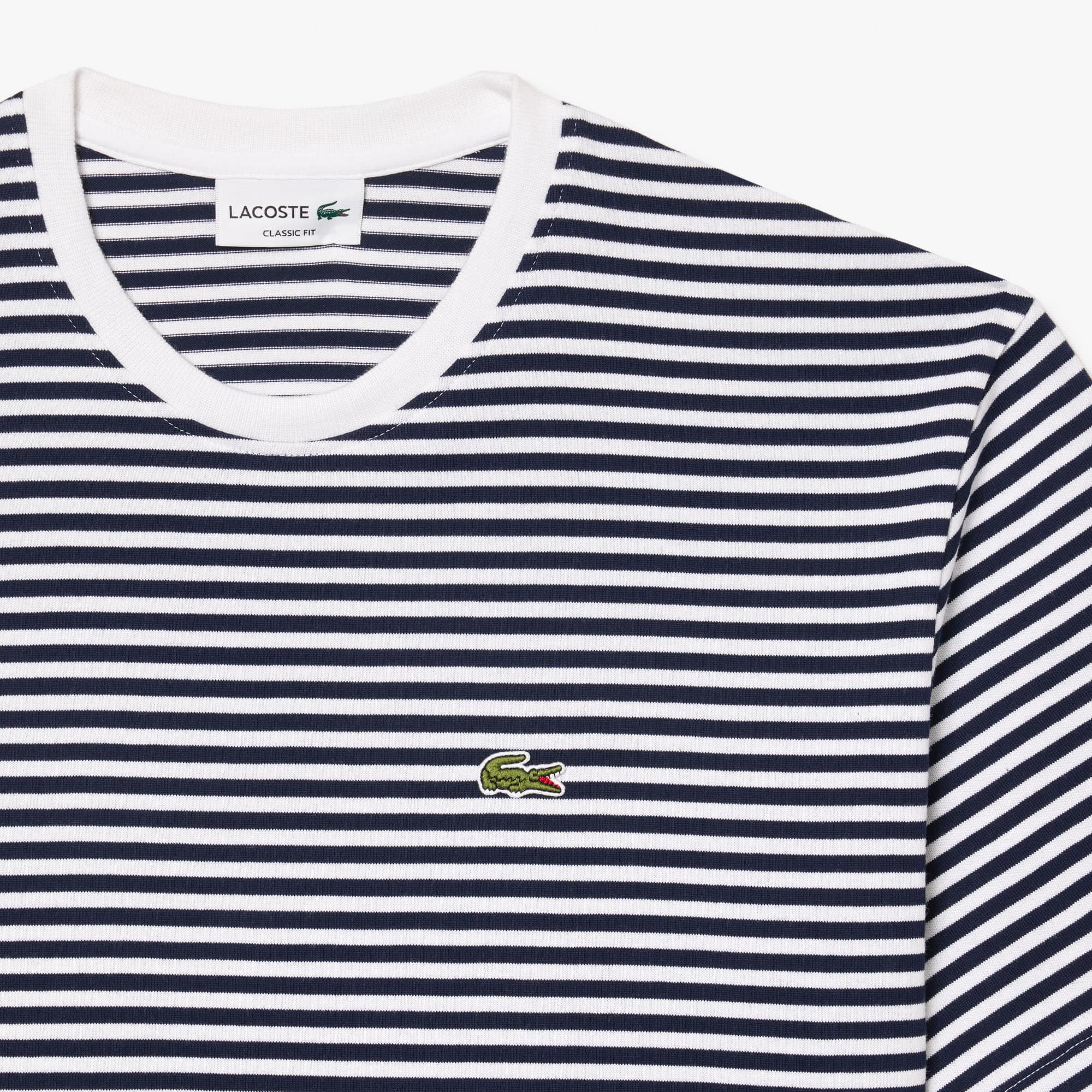 【LACOSTE】Oversized-Fit Milan Chest Stripe T-shirt R6253 Buy Lacoste Striped Oversized T-Shirt from Next Luxembourg