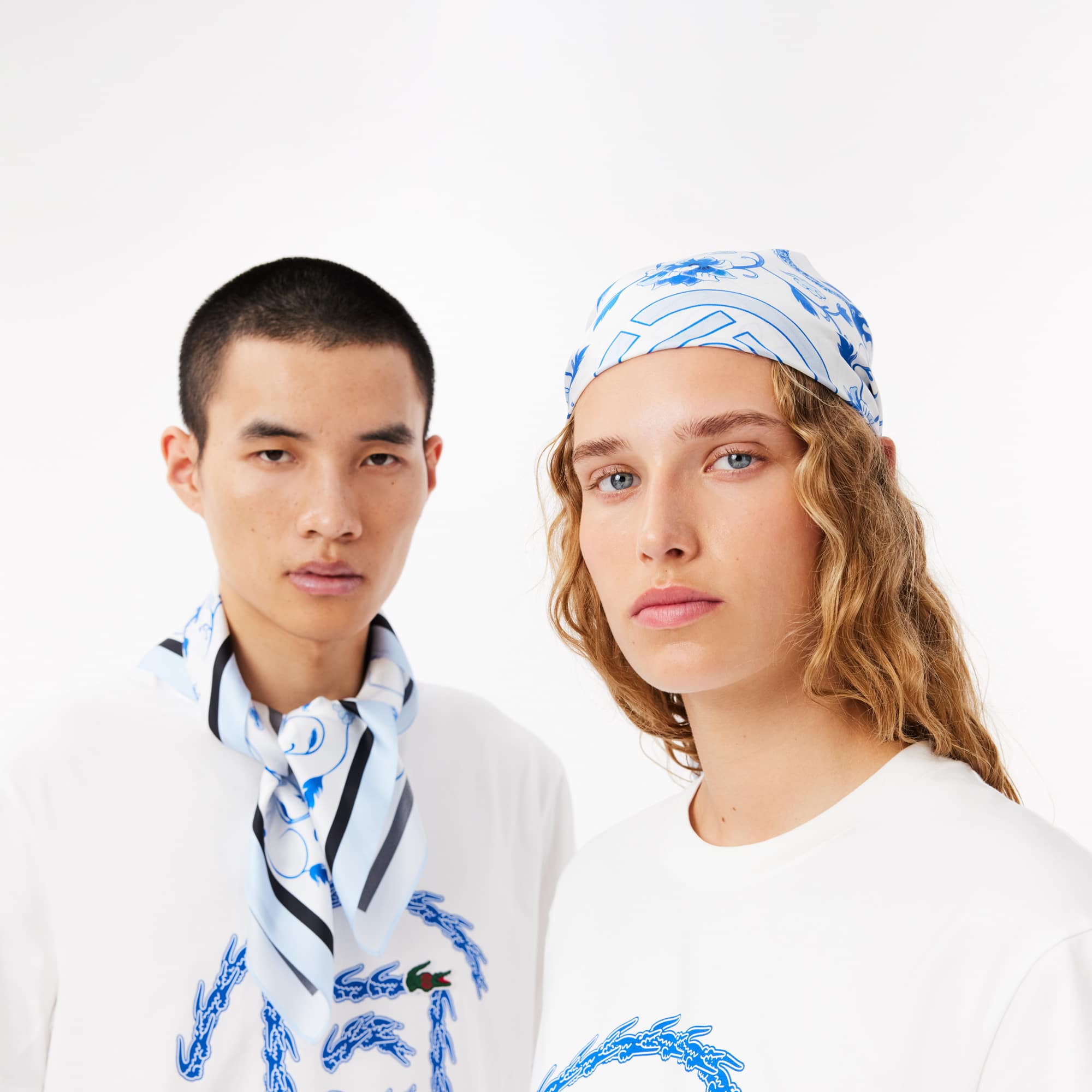 Unisex Lacoste x CLOT Silk Scarf - Scarves & Gloves - New In 2026