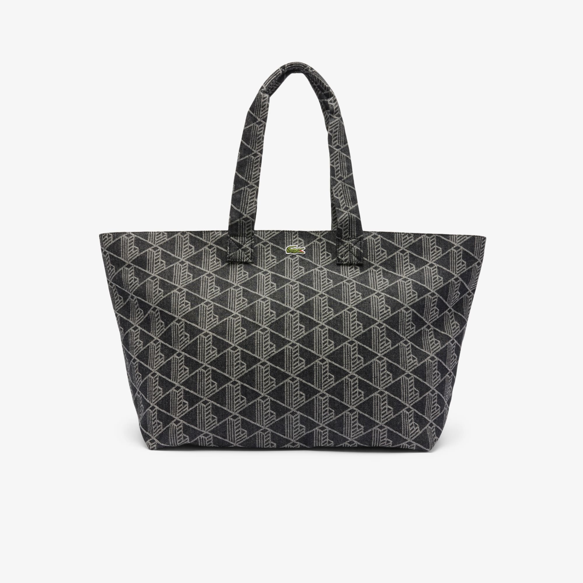 Lacoste Xxl Summer Pack Motif Tote - One Size In Gray
