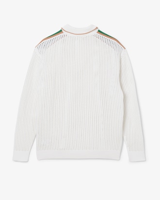 Men's Runway Long Sleeve Knit Polo