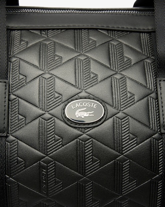 Men's Large Monogram Leather Weekend Bag
