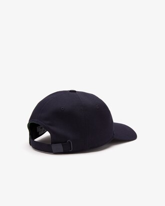 Casquette avec badge crocodile matelass&eacute; en twill de coton