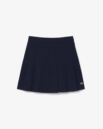 Women's Short Stretch Cotton Pleated Skirt