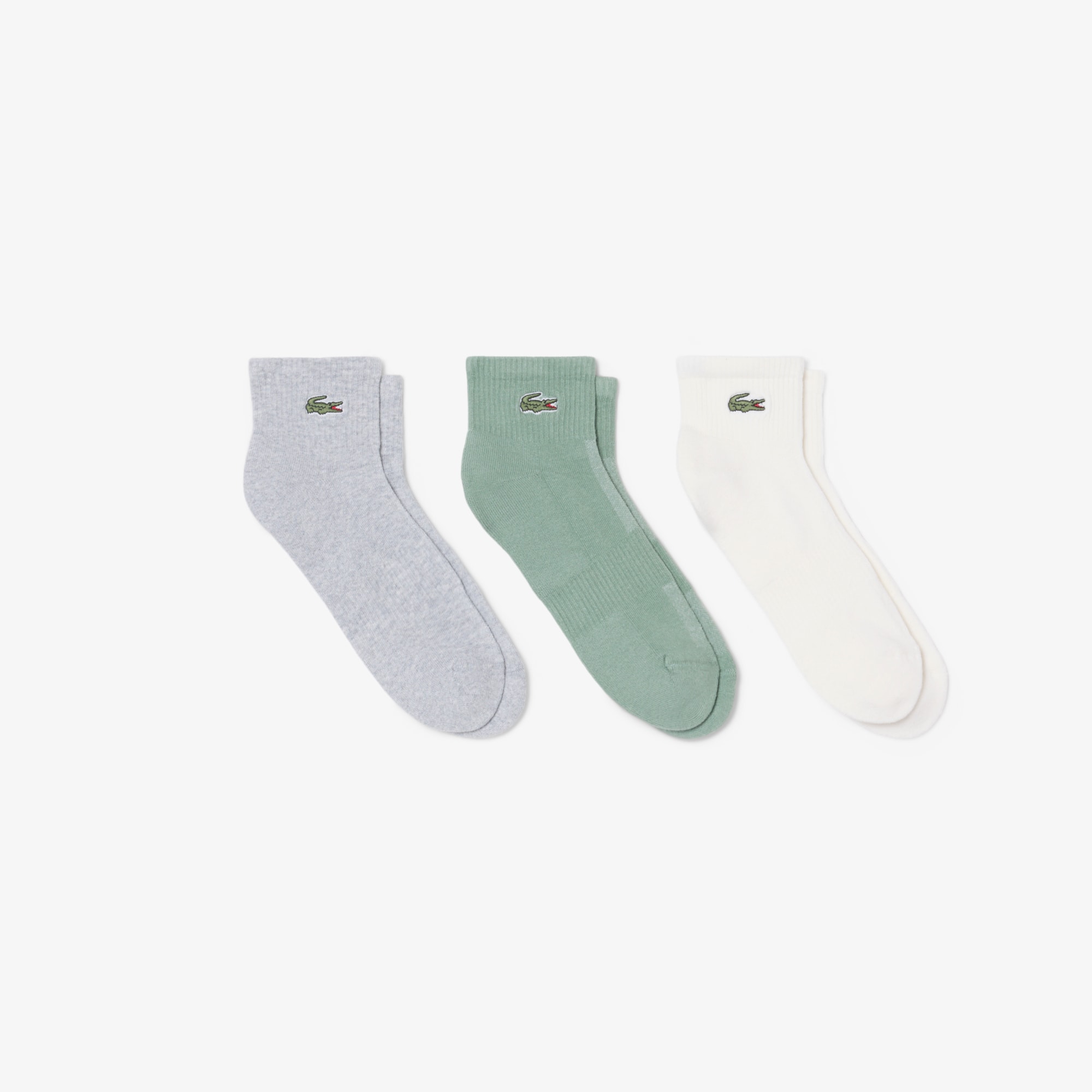 Lacoste 3-pack Socks - 6.5 - 8.5 In White