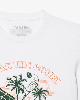 Playera estampada Lacoste SPORT Miami Open Unisex