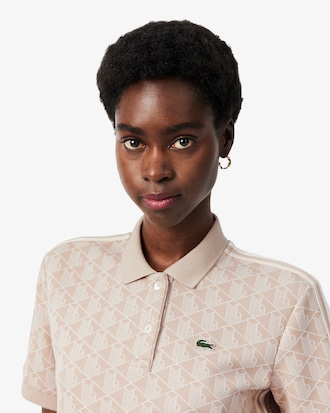 Women's Slim Fit Monogram Polo