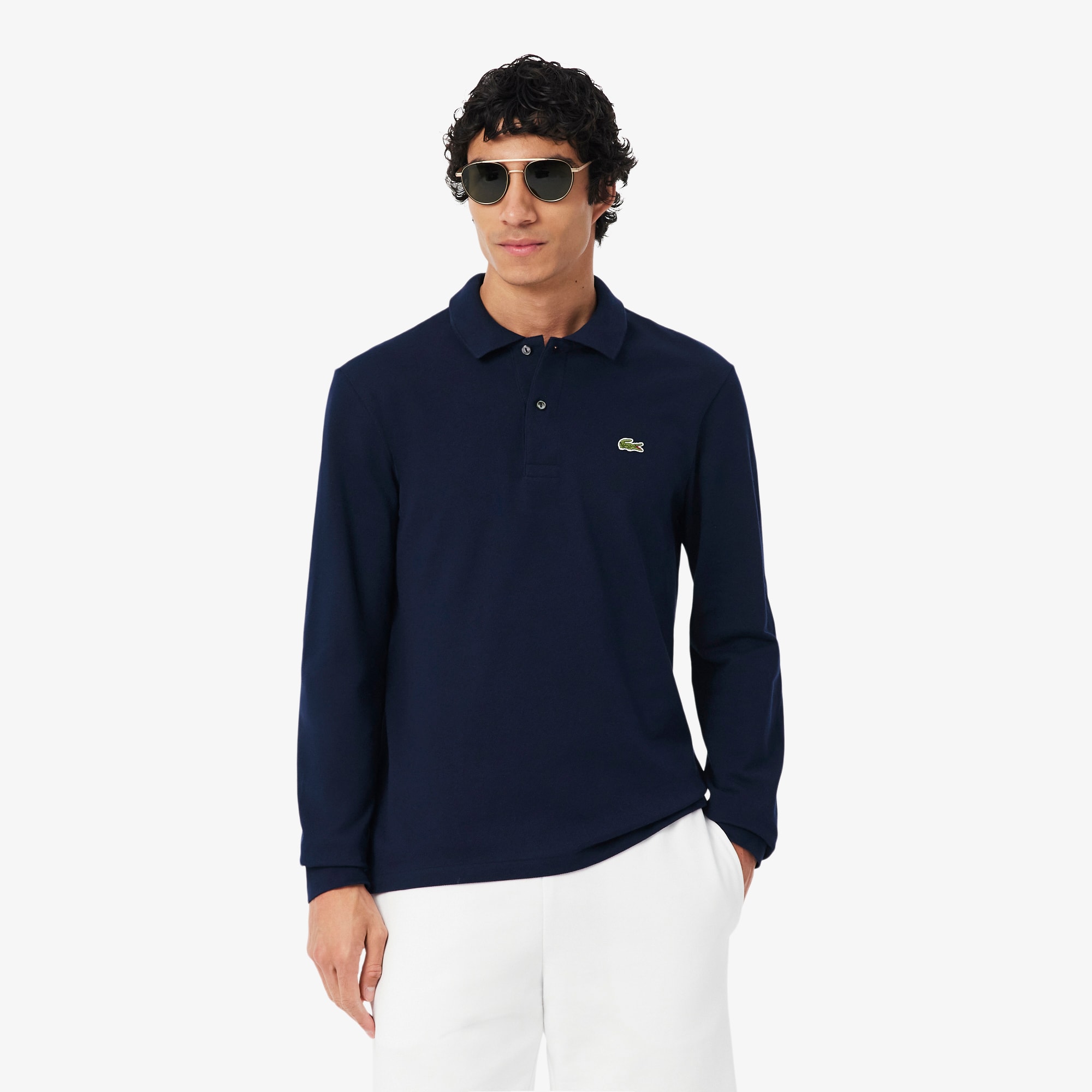 Men's Classic Fit Long Sleeve L.12.12 Polo - Polo Shirts - New In