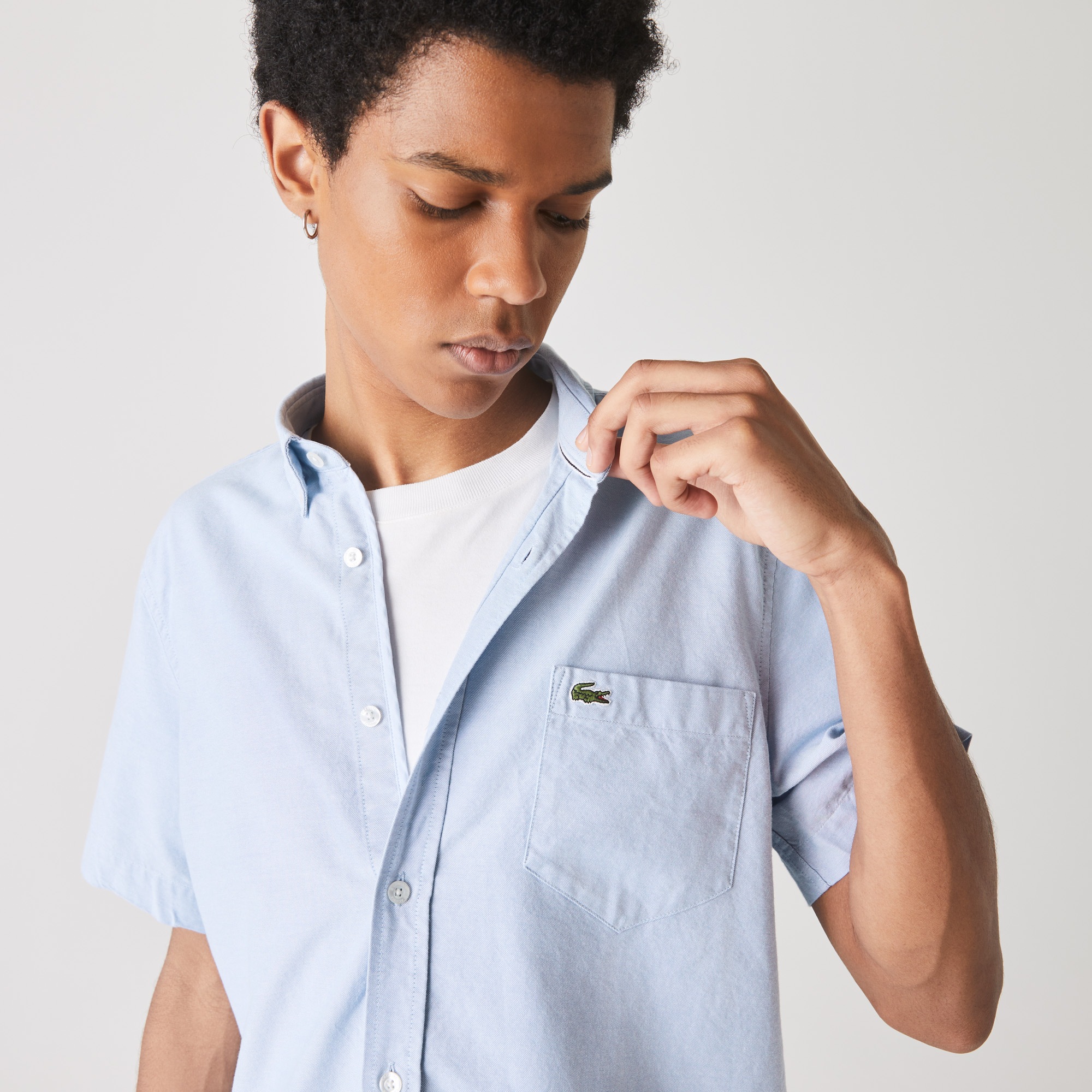 Chemise lacoste homme manches courtes clearance