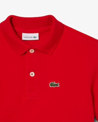 Polo enfant regular fit en petit piqué uni