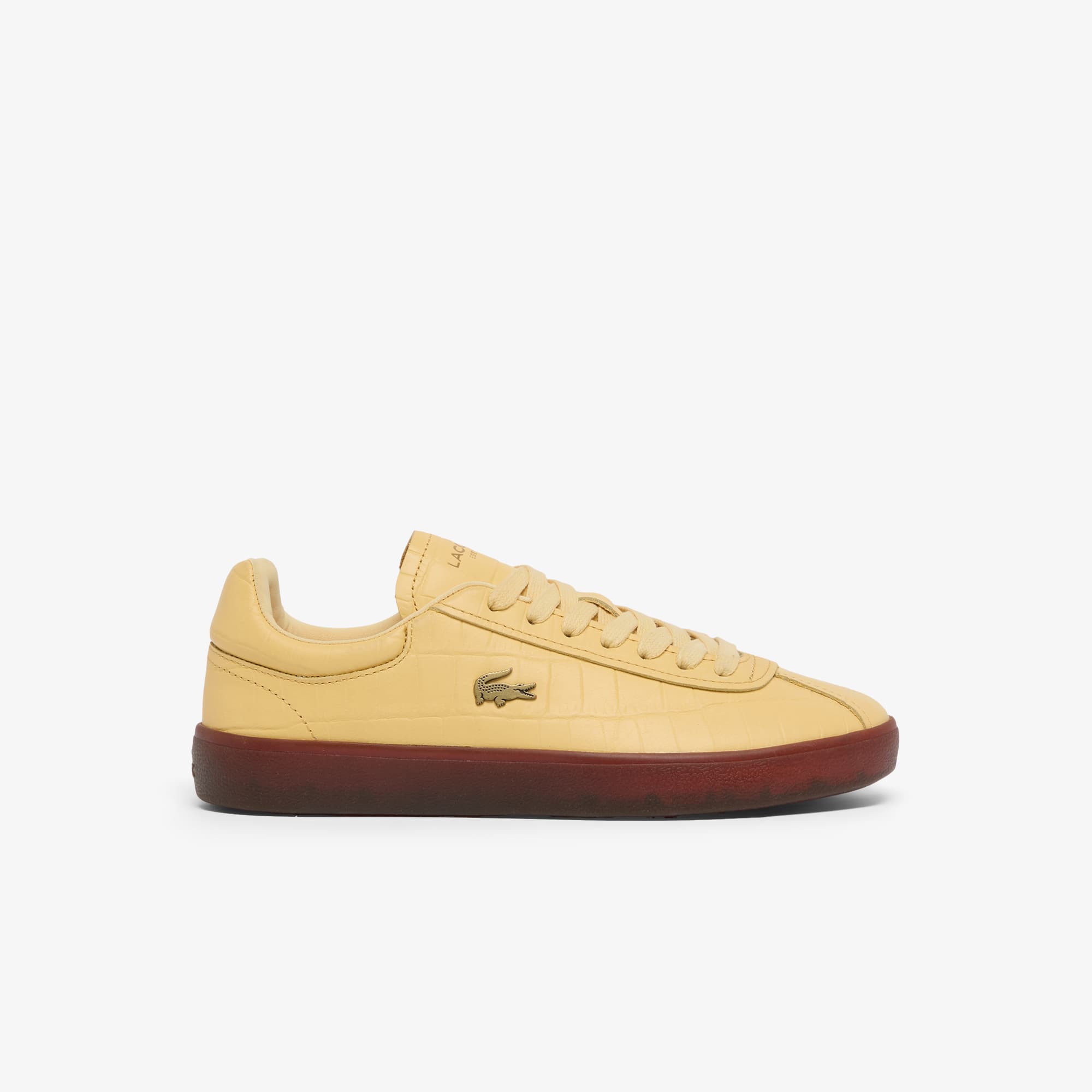 Lacoste Women's Baseshot Leather Sneakers - 5 In Yellow