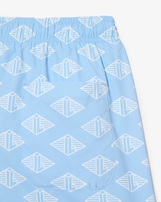 Men’s Two-Tone Monogram Swim Trunks