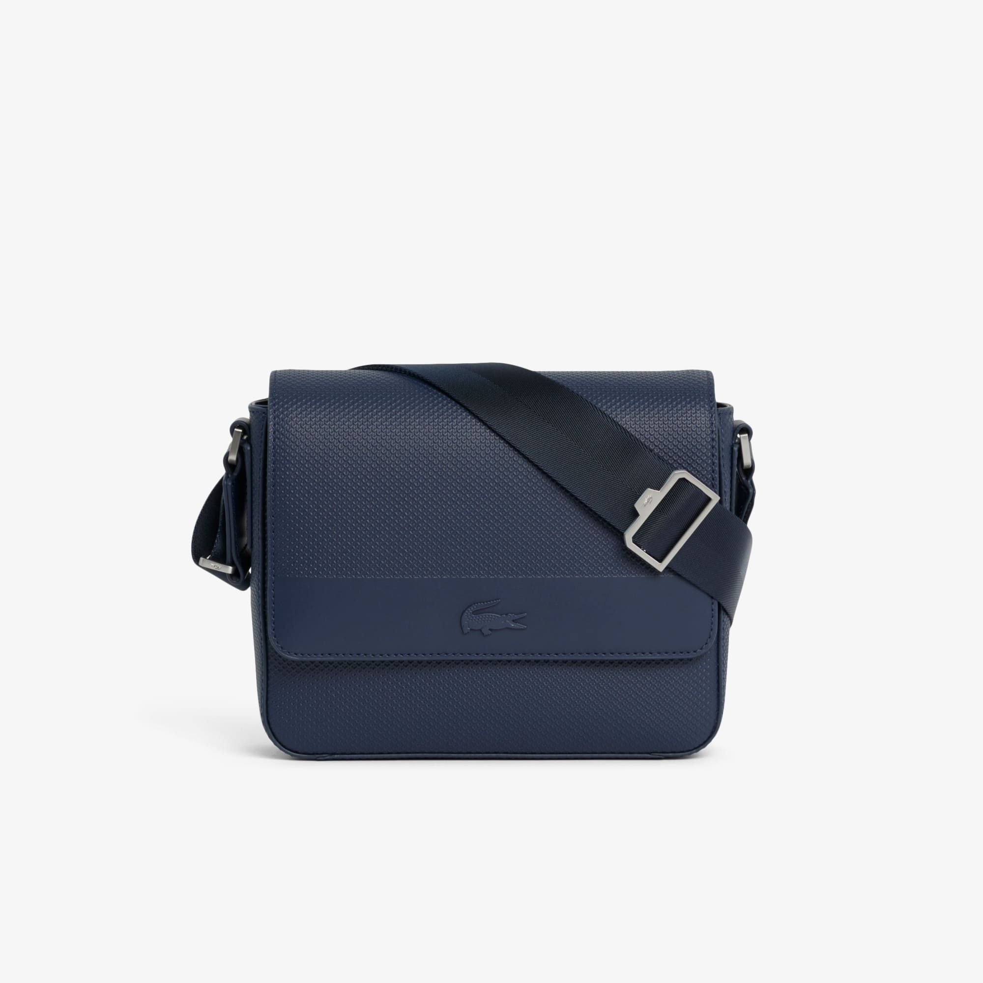 Lacoste Chantaco Leather Messenger Bag