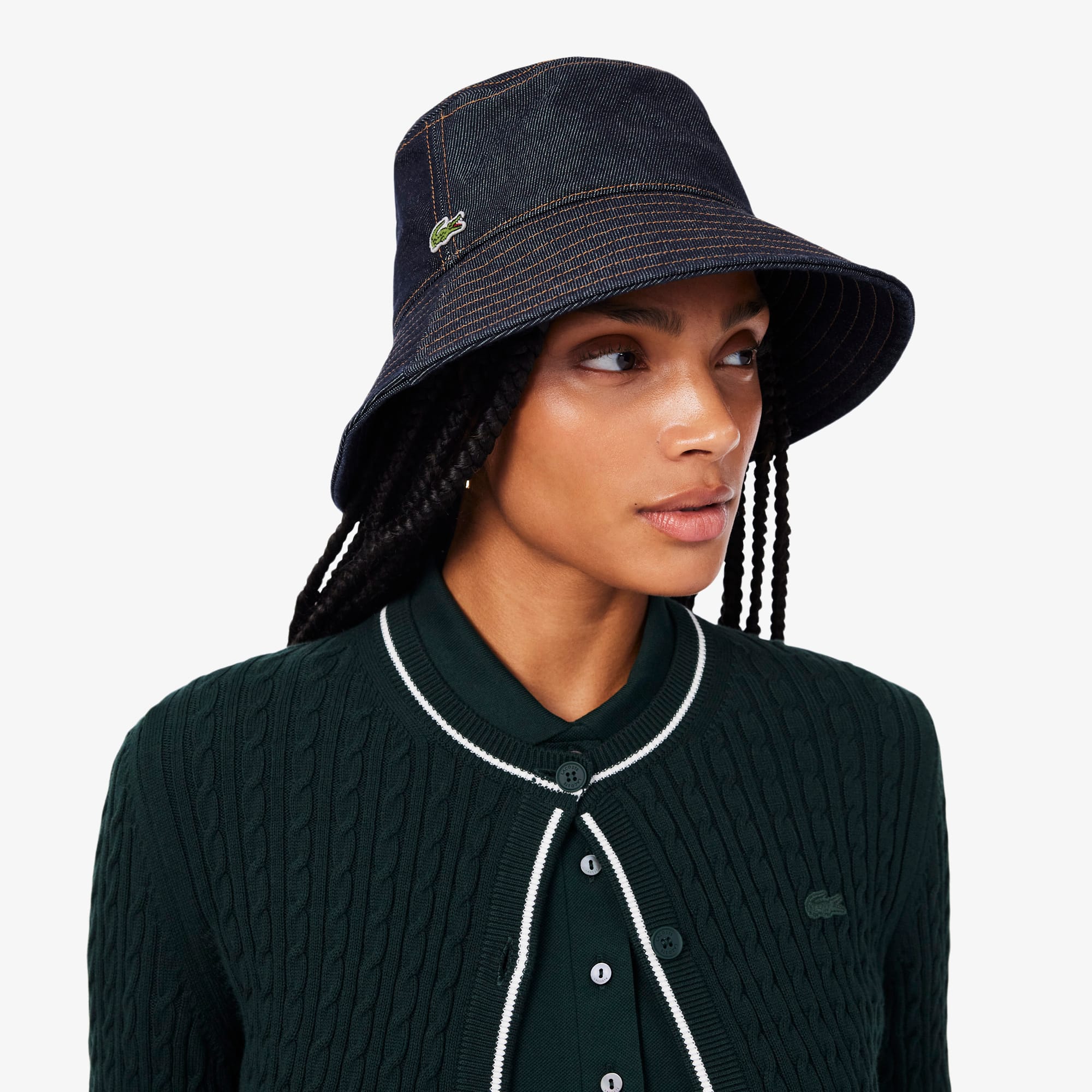 Cotton Denim Bucket Hat