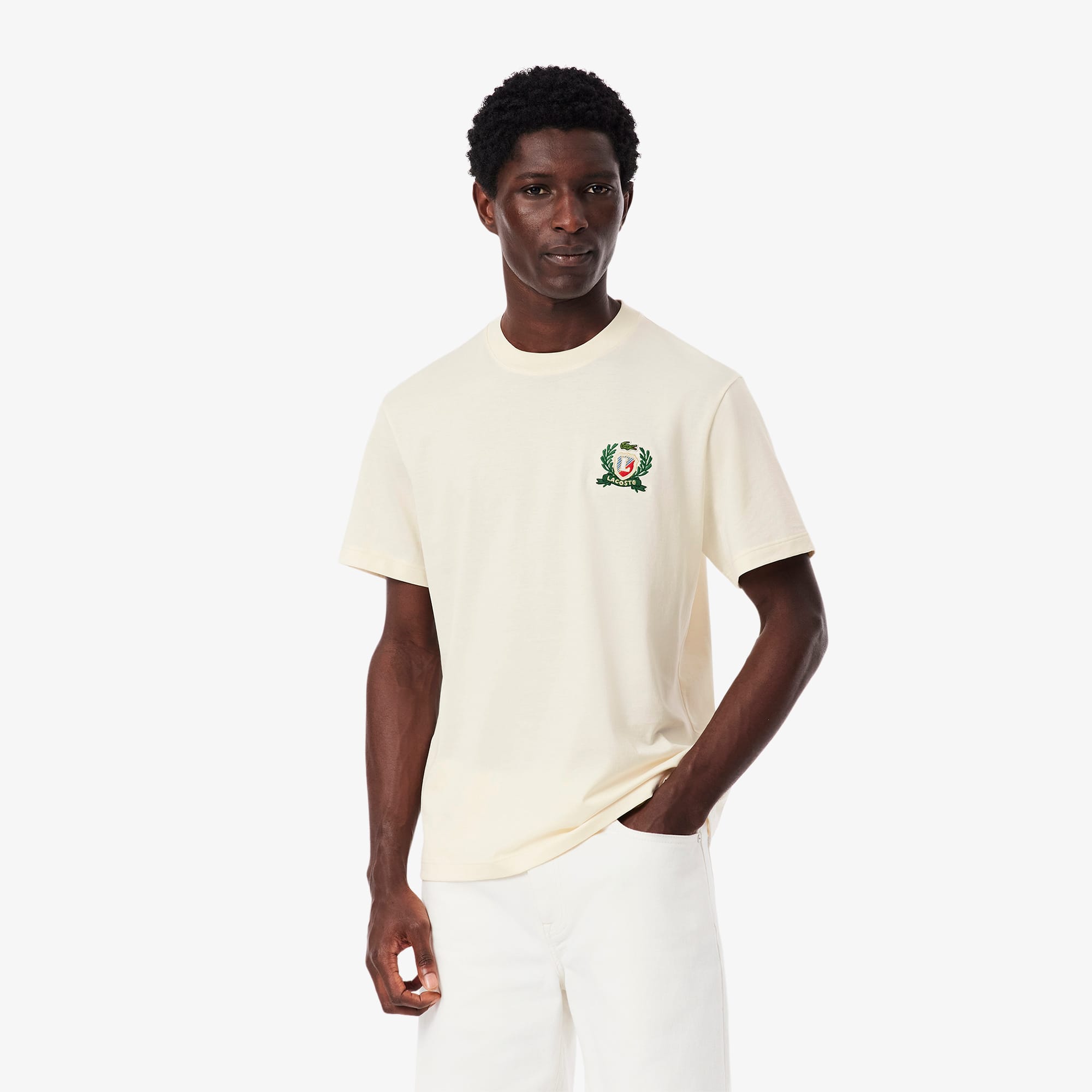 Men's Made In France Embroidered Badge T-Shirt - T-shirts