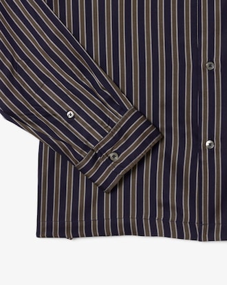 Men's Relaxed Fit Striped Lyocell Shirt
