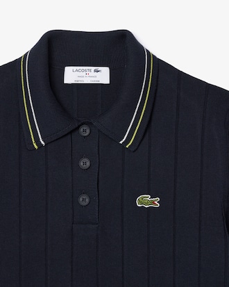 Women's Made In France Ribbed Cotton Polo