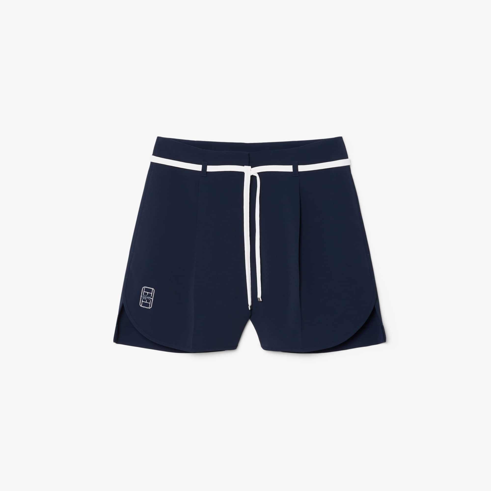 Oversized Pleated Bermuda Shorts