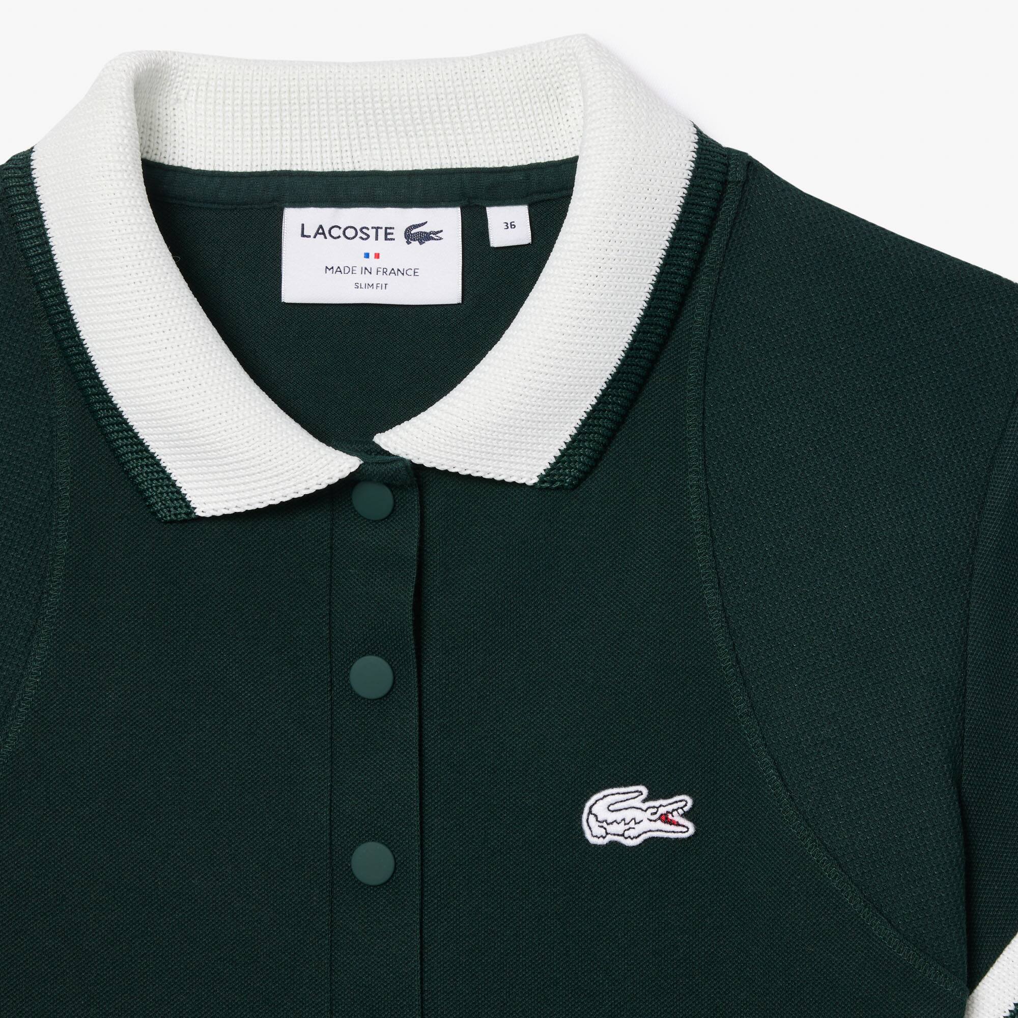 Lacoste ポロワンピース 明るい緑 styled in France Lacoste ポロ