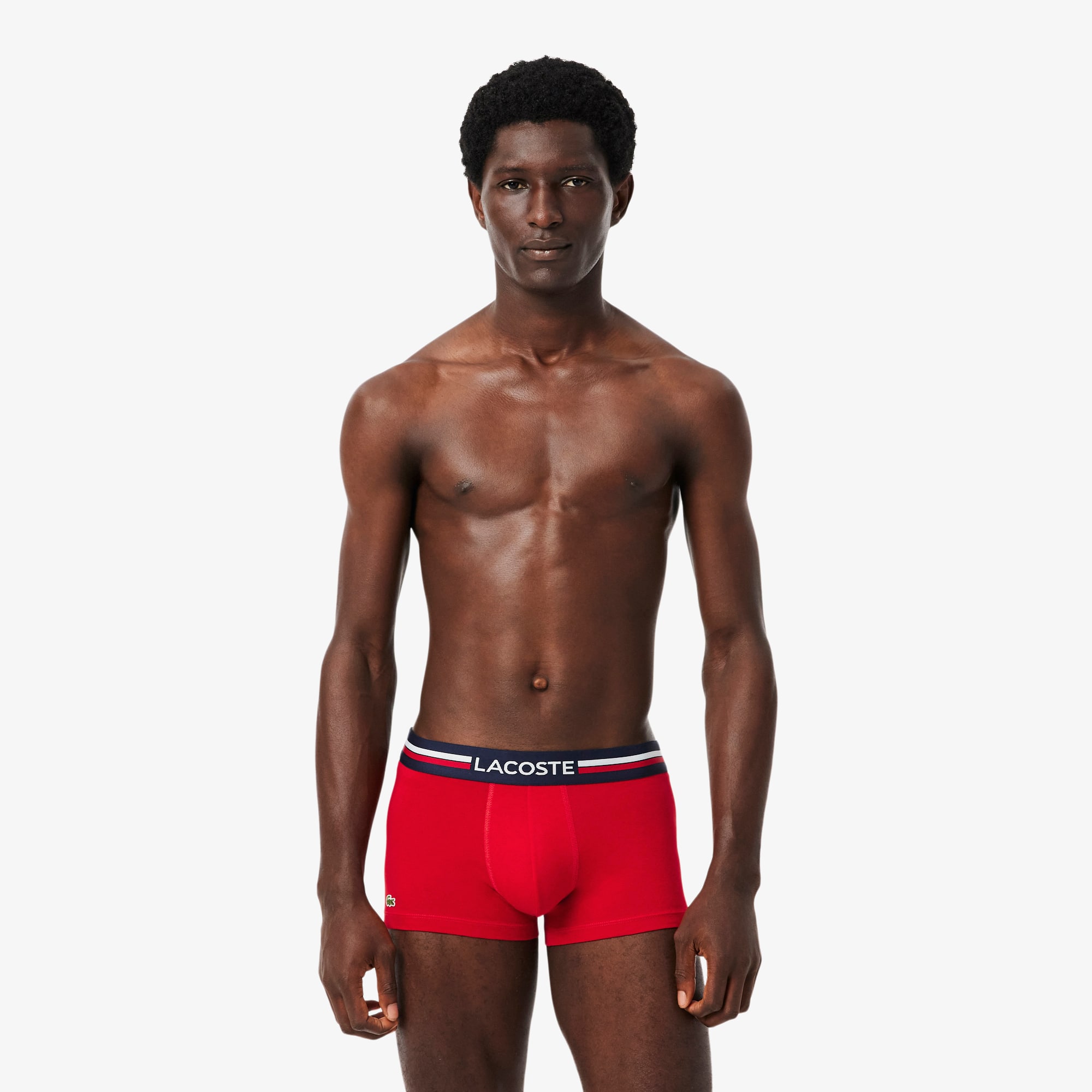 Lacoste Men's 3-Pack Stretch Cotton Trunks