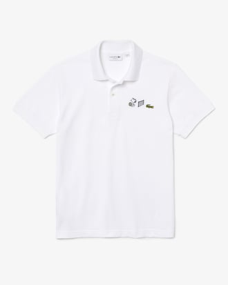 Polo Lacoste x Peanuts relax fit en coton biologique