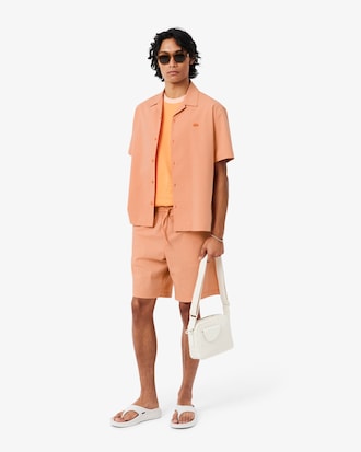 Cotton Seersucker Shorts