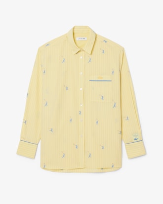 Oversized Shirt with Motifs