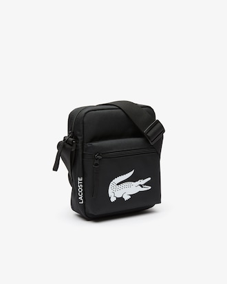 Sac bandouli&egrave;re homme Lacoste en fibres recycl&eacute;es