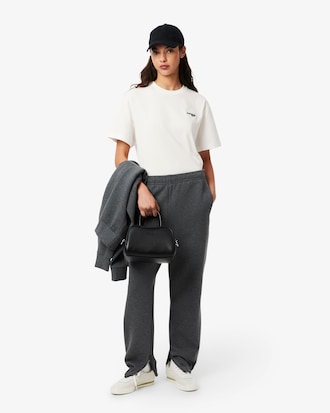 Women's Oversized Short Cut Cotton Logo T-Shirt